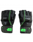 Перчатки для ММА Boybo B-series, черно-зеленые р.XL Чёрный-фото 7 additional image